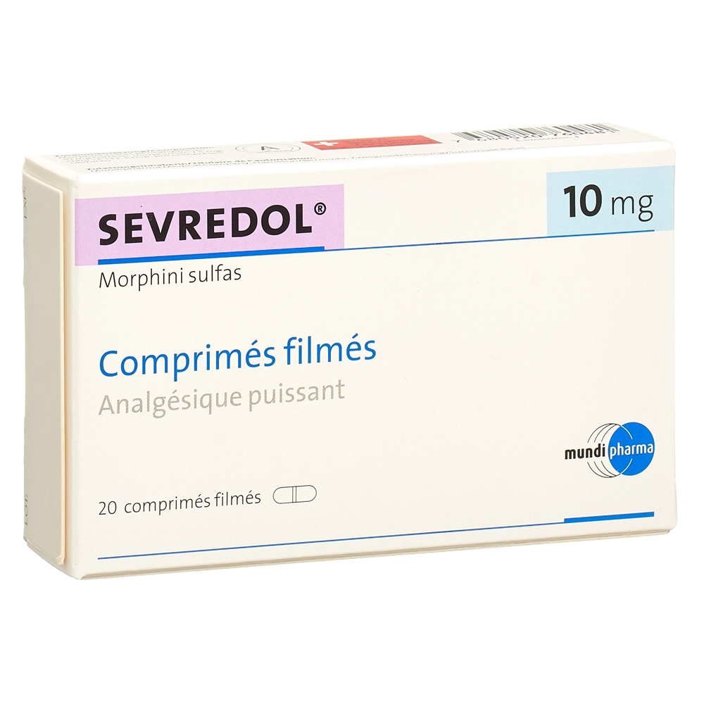 Sevredol cpr pell 10 mg blist 20 pce, image 2 sur 2