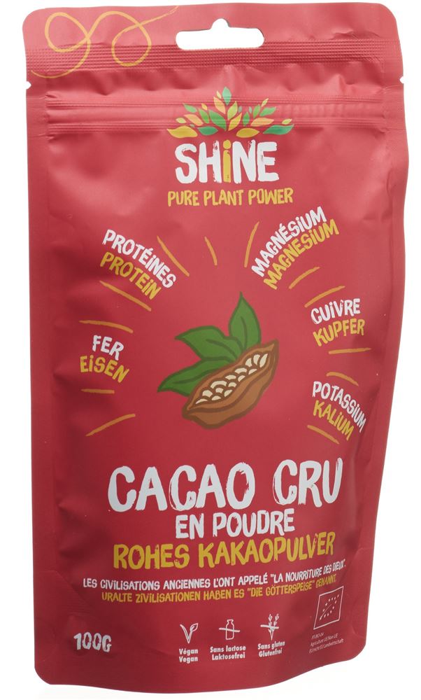 SHINE Cacao cru en poudre