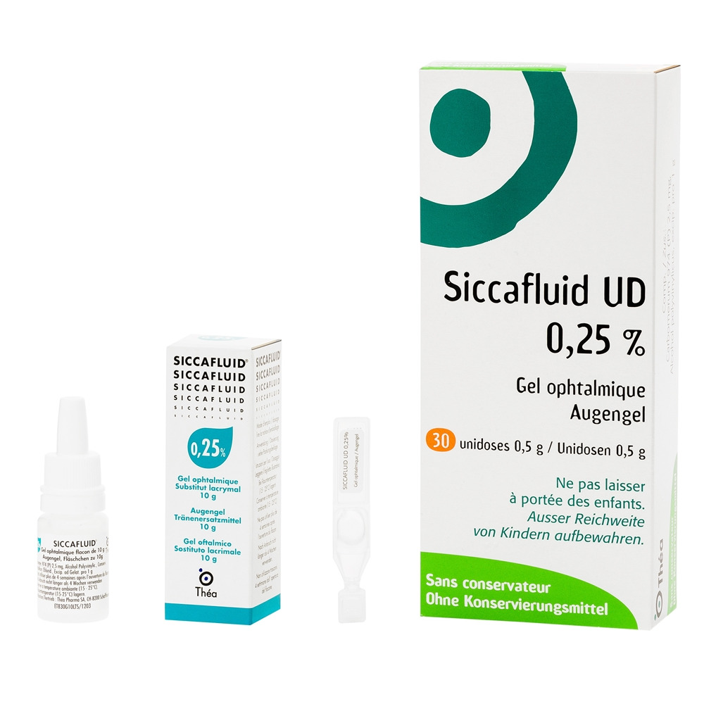 SICCAFLUID gel opht 0.25 % fl 10 g, image principale