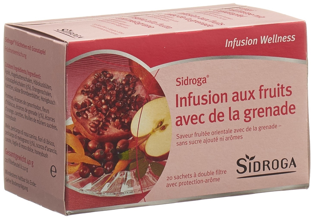 Sidroga infusion aux fruits avec de la grenade, image 2 sur 3