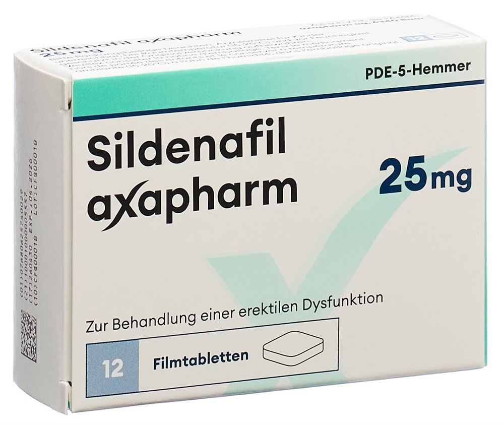 SILDENAFIL axapharm 25 mg, Hauptbild