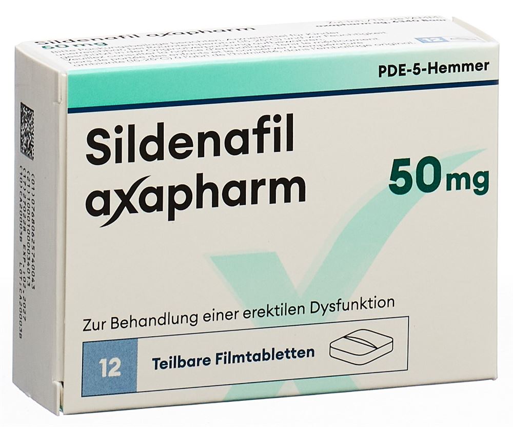 SILDENAFIL axapharm 50 mg, Hauptbild