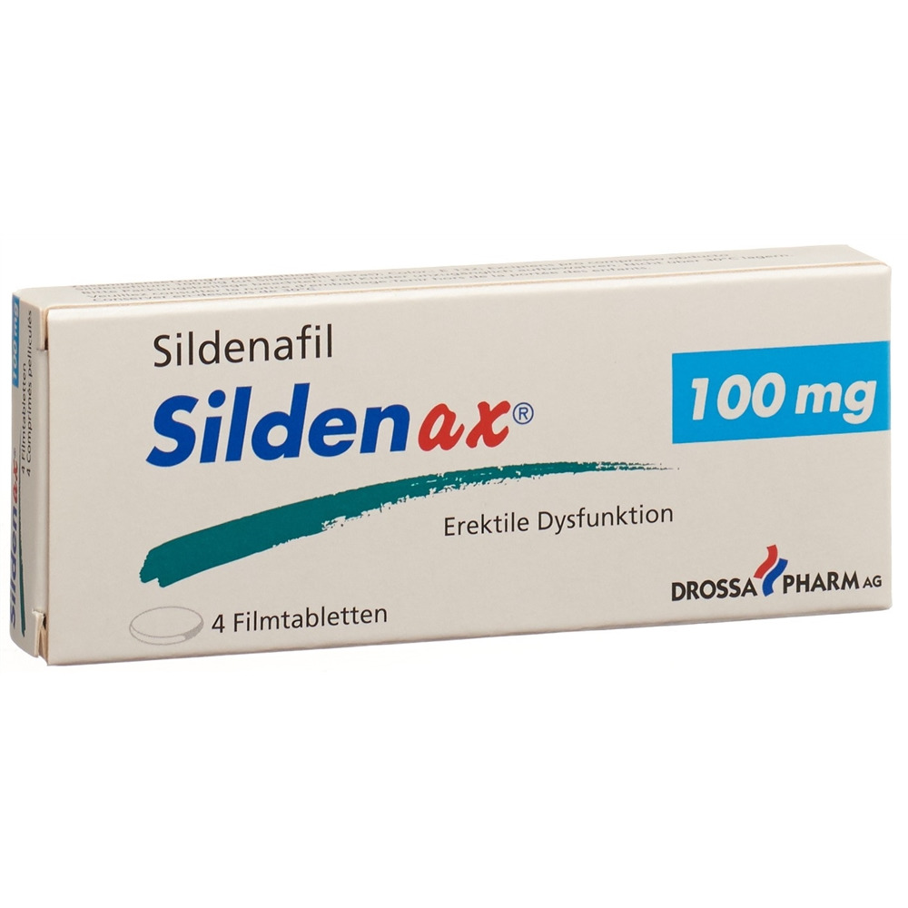 SILDENAX Filmtabl 100 mg Blist 4 Stk, Hauptbild