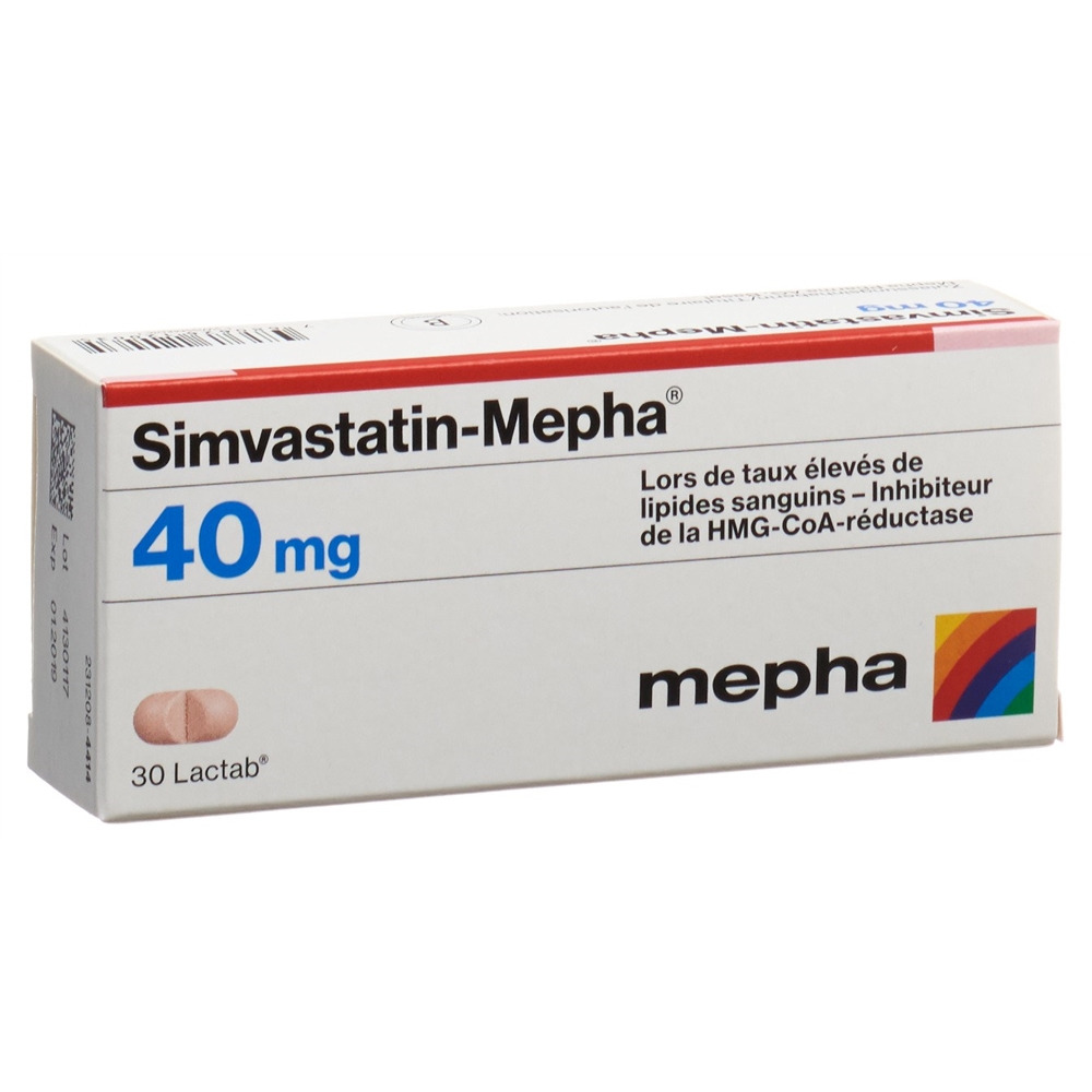 SIMVASTATINE Mepha 40 mg, Bild 2 von 2
