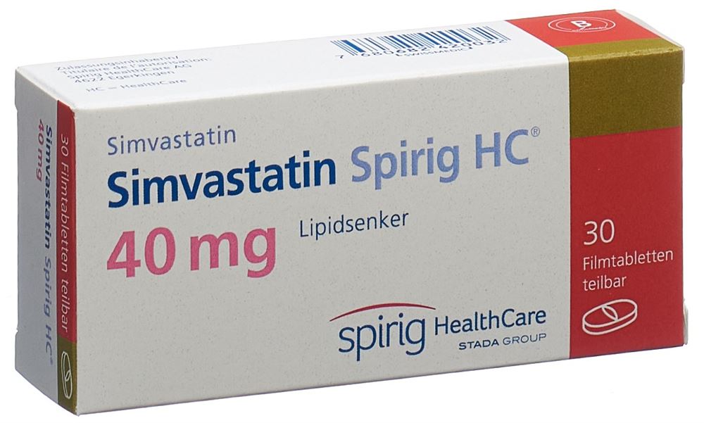 SIMVASTATINE Spirig HC 40 mg, Hauptbild