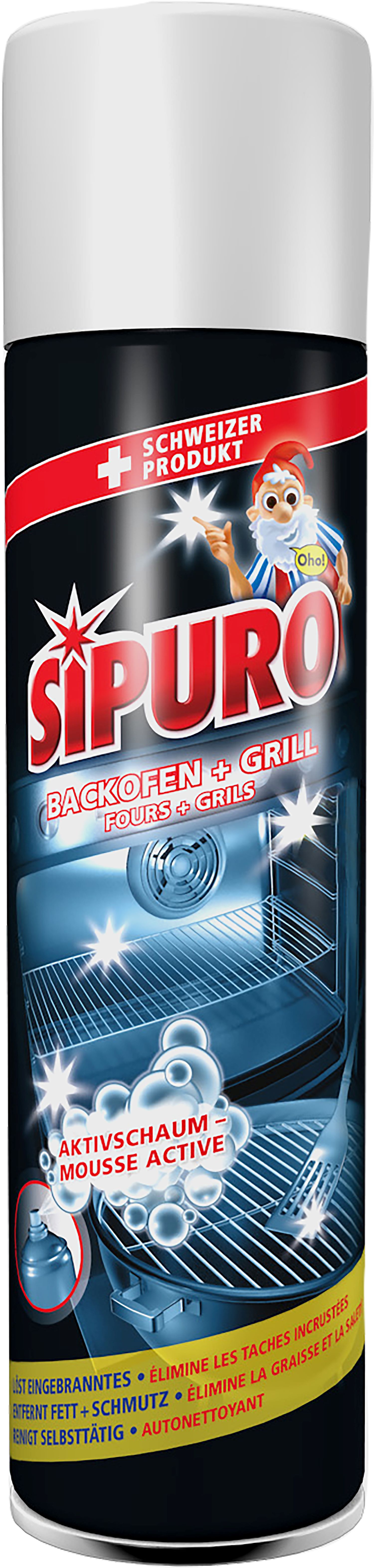 Sipuro nettoyant four & gril mousse active, image principale