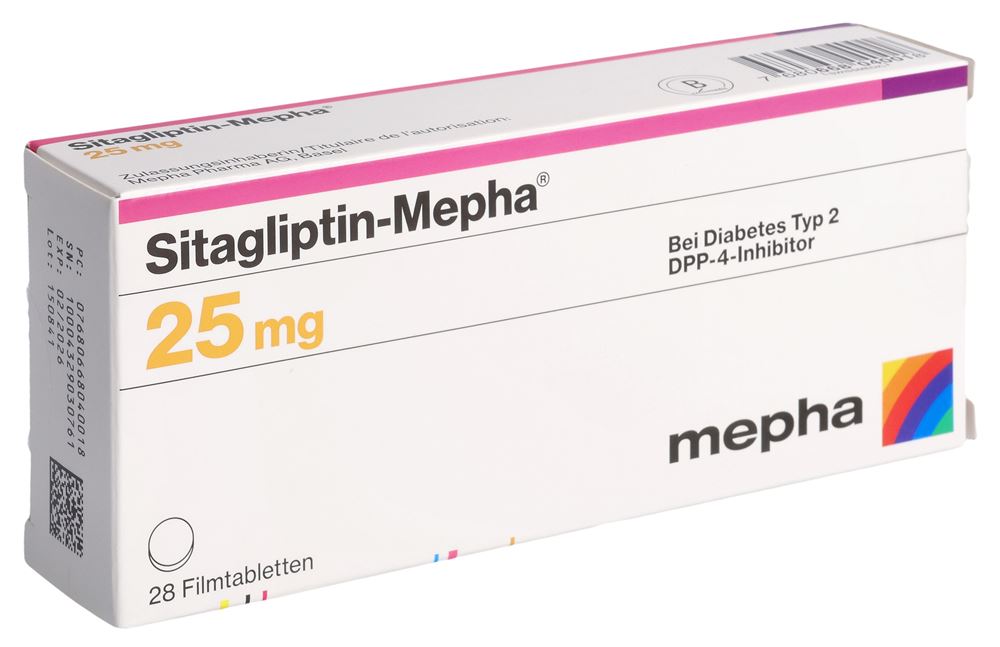 SITAGLIPTINE Mepha 25 mg, Hauptbild