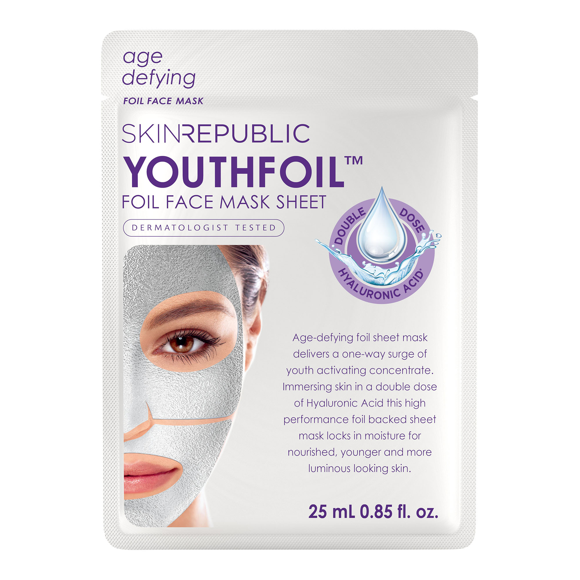 Skin Republic Hyaluronic Boost Youthfoil Face Mask