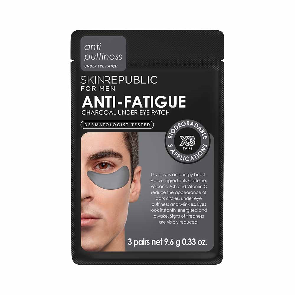 Skin Republic Men's Anti-Fatigue Charcoal Under Eye Patch