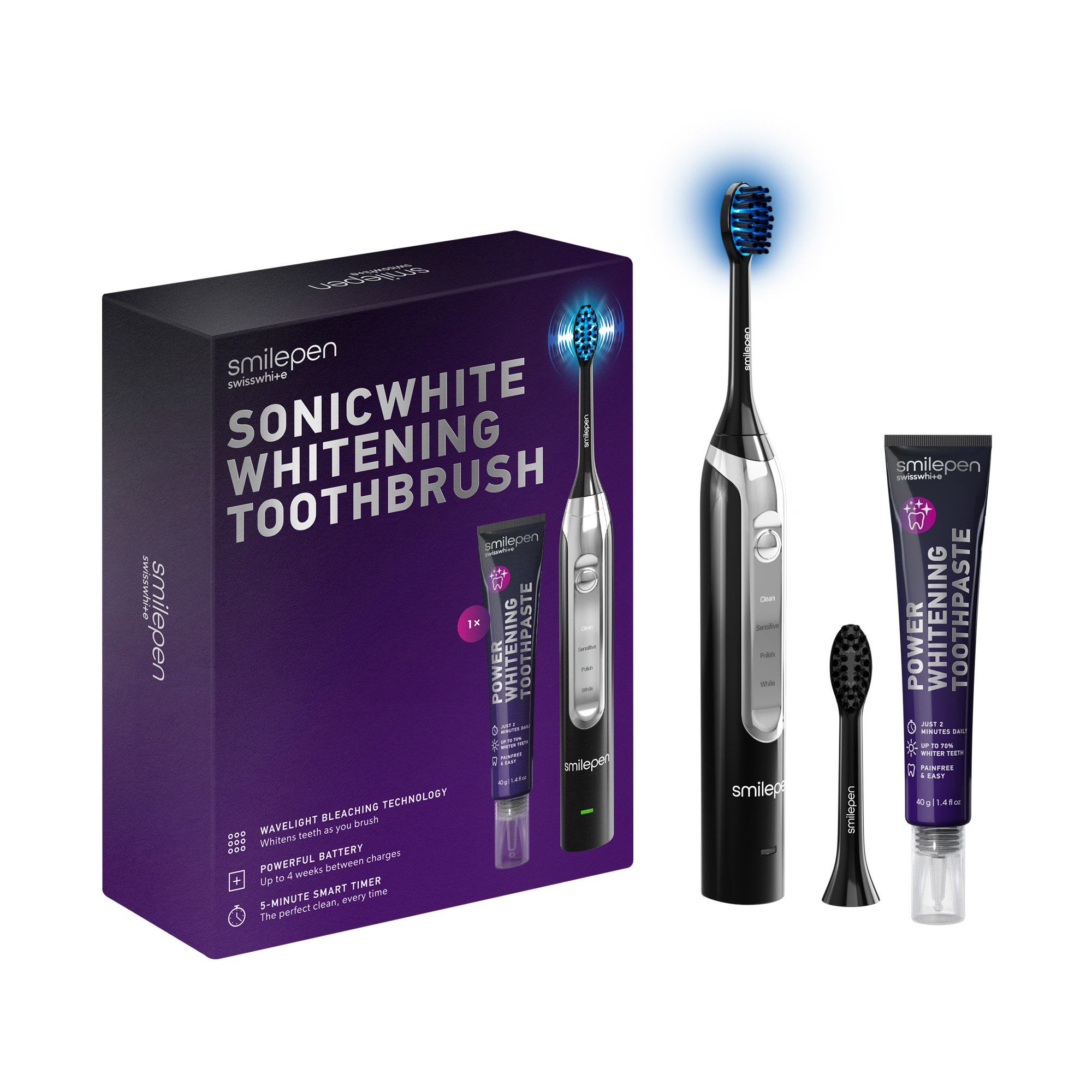 SmilePen Sonicblue Wavelight Bleaching Schallzahnbürste, Hauptbild