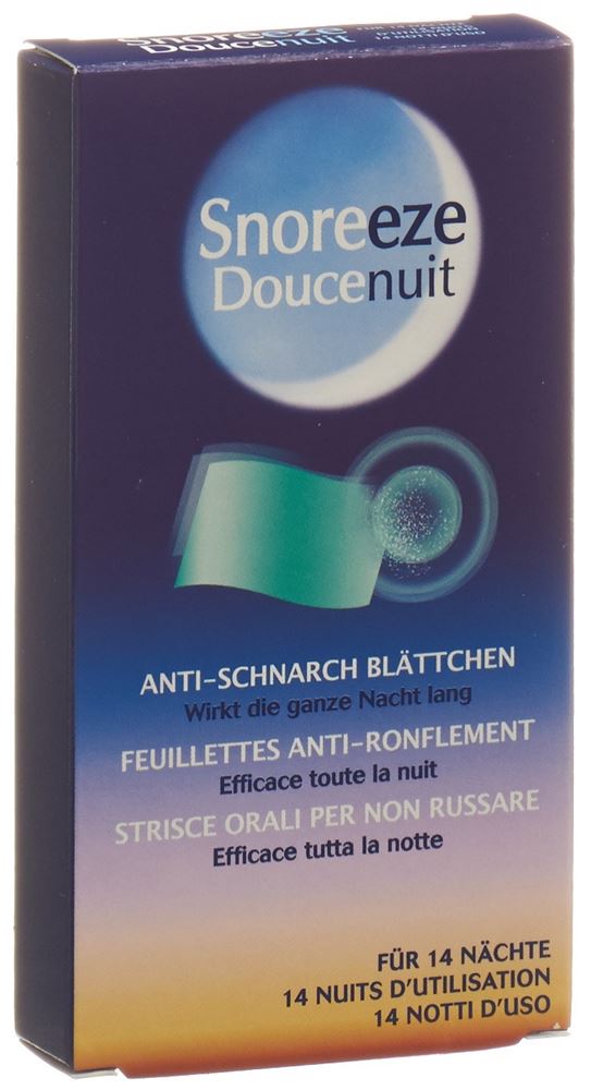 SNOREEZE doucenuit feuillettes anti-ronflement