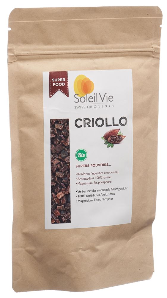 SOLEIL VIE éclats de fèves crues de cacao Criollo, image principale