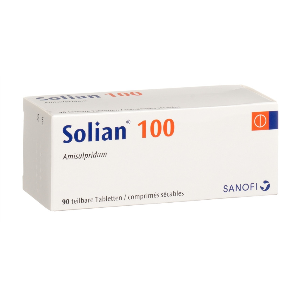 SOLIAN cpr 100 mg sécables blist 90 pce, image principale