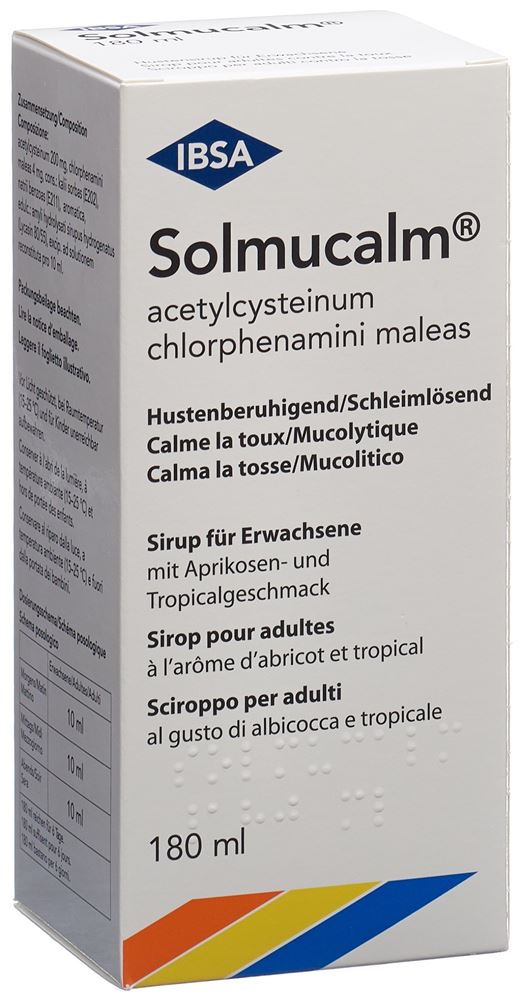 SOLMUCALM sirop adult fl 180 ml, image principale