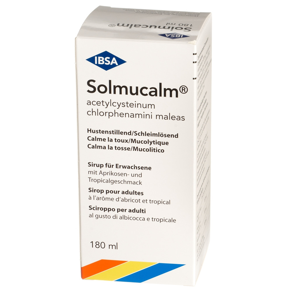 SOLMUCALM Sirup Erw Fl 180 ml, Hauptbild