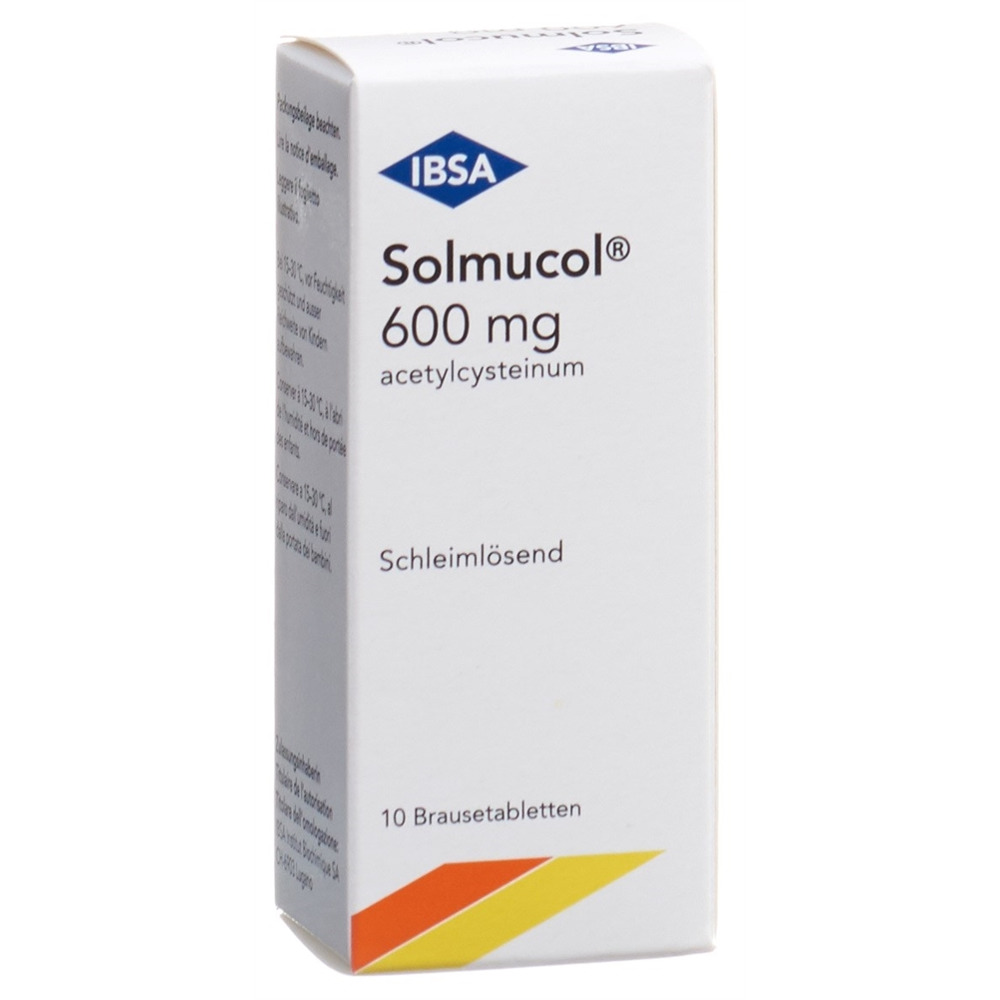 SOLMUCOL Brausetabl 600 mg Ds 10 Stk, Hauptbild