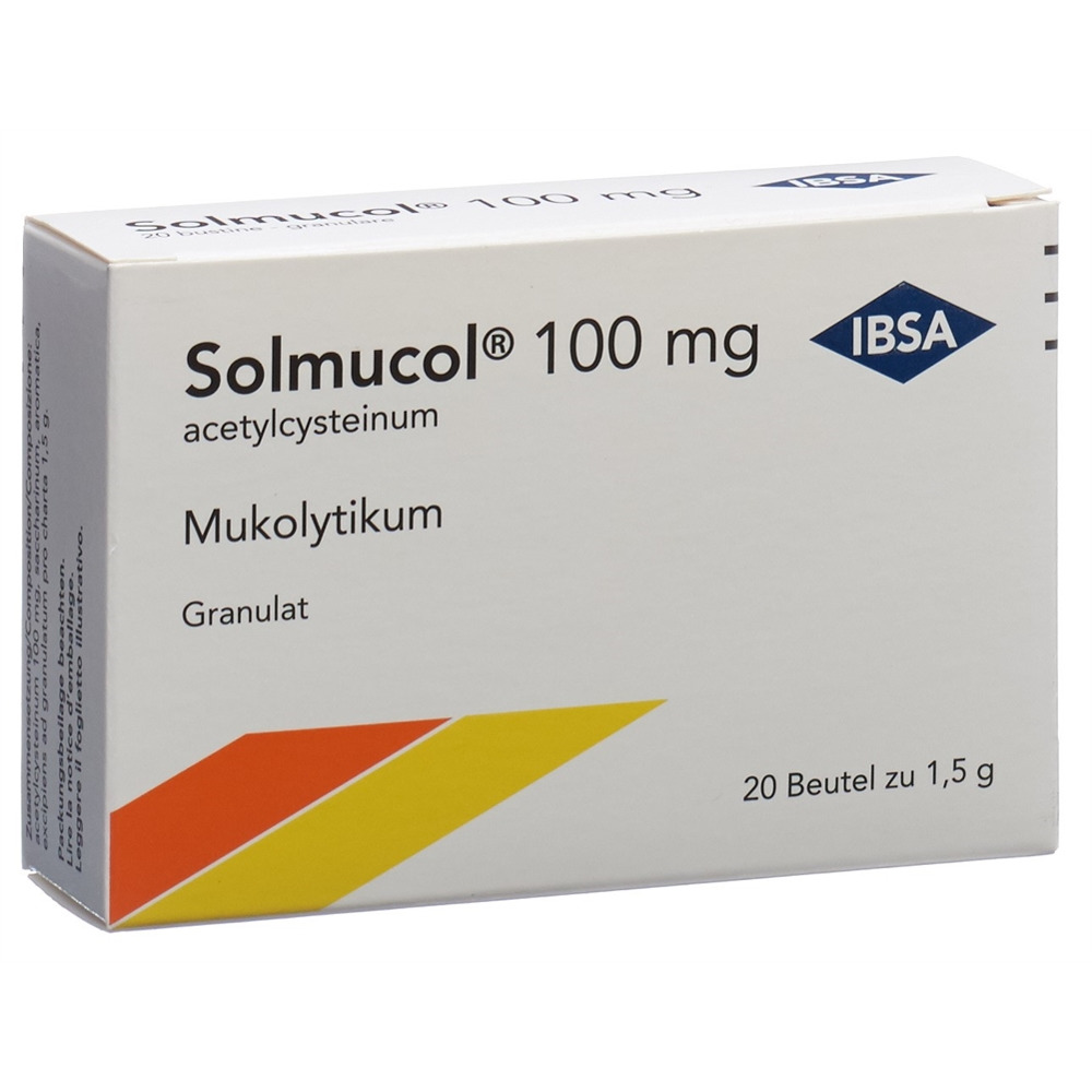 SOLMUCOL Gran 100 mg ohne Zucker Btl 1.5 g, Hauptbild