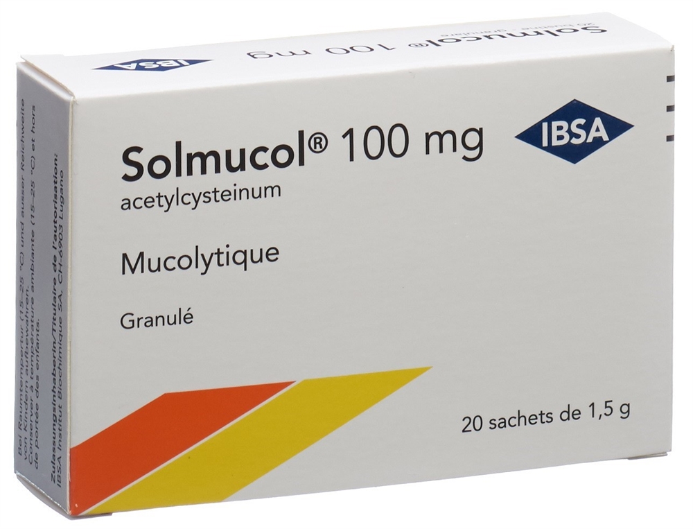 SOLMUCOL gran 100 mg sans sucre sach 1.5 g, image 4 sur 5