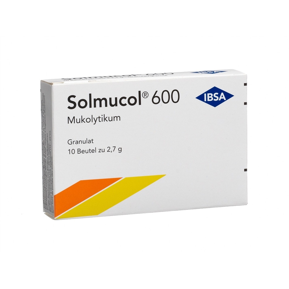 SOLMUCOL Gran 600 mg ohne Zucker (D) Btl 10 Stk, Hauptbild