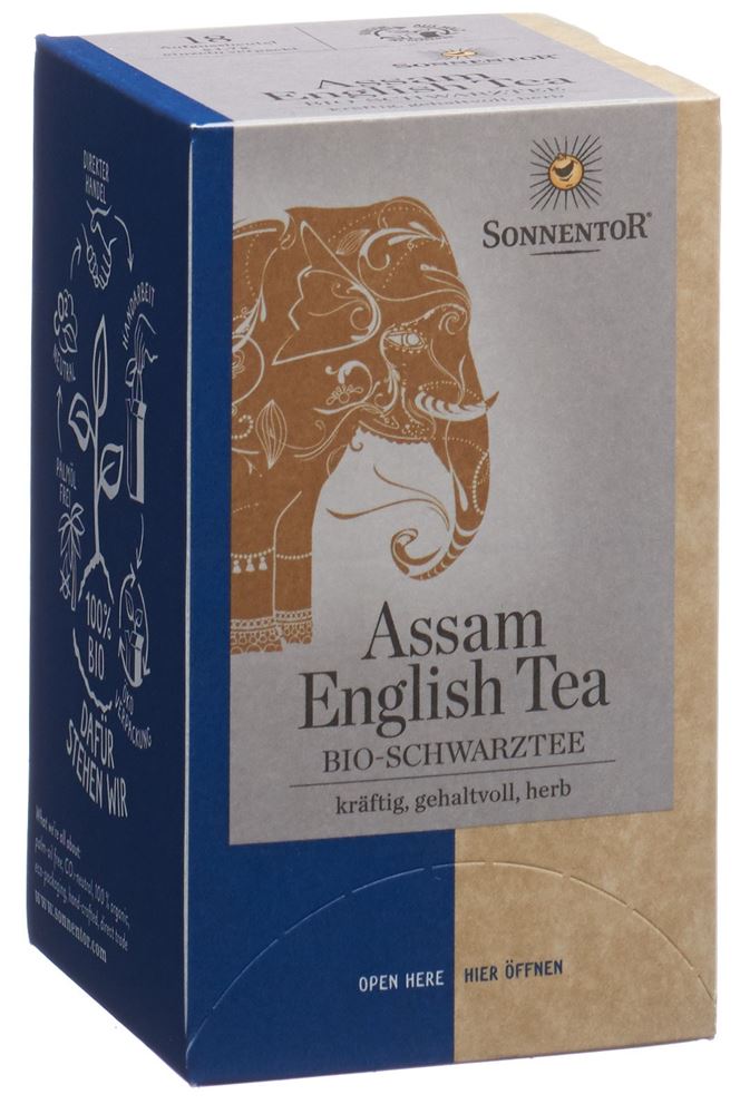 SONNENTOR Schwarztee Assam English Tea, Hauptbild