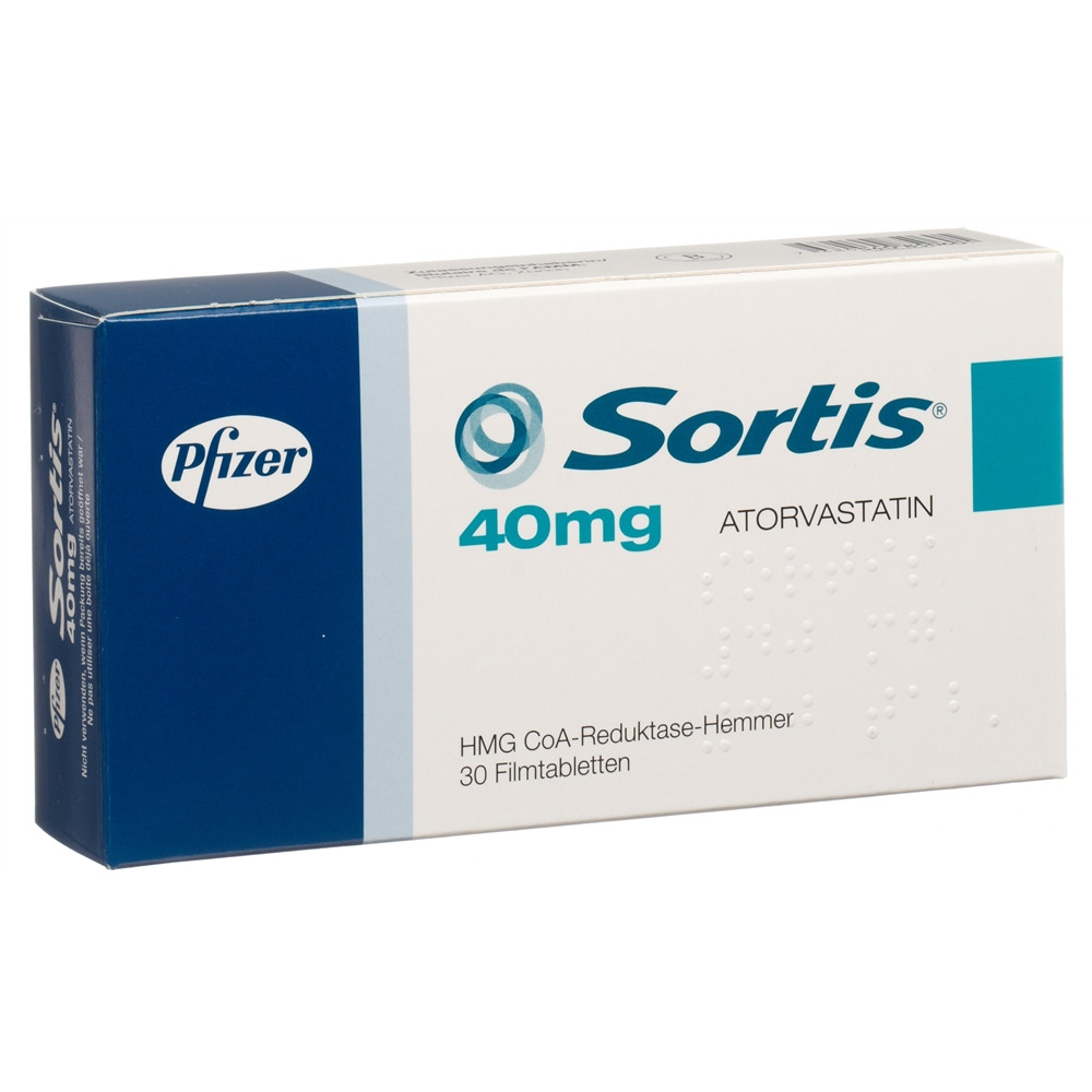 SORTIS Filmtabl 40 mg Blist 30 Stk, Hauptbild