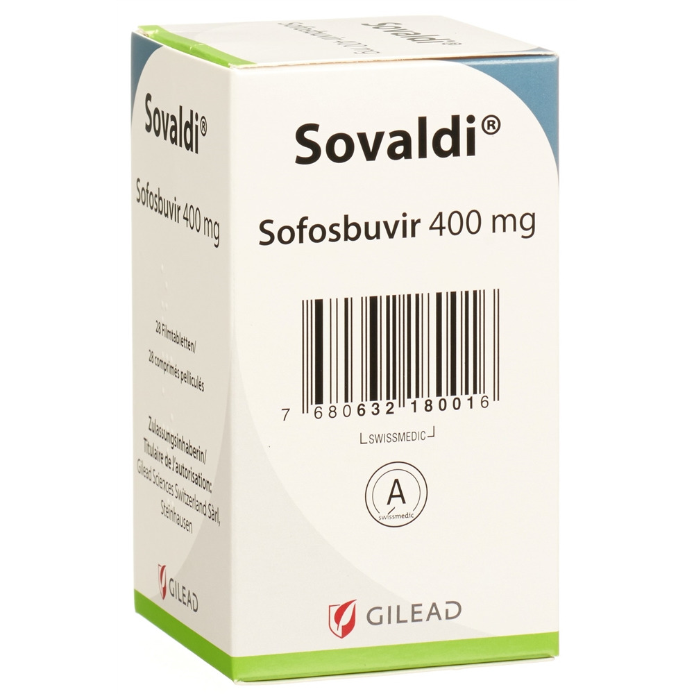 Sovaldi cpr pell 400 mg bte 28 pce, image 2 sur 2