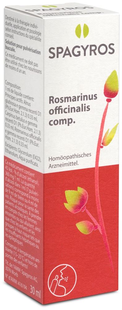 Spagyros Rosmarinus officinalis 1 D, Hauptbild