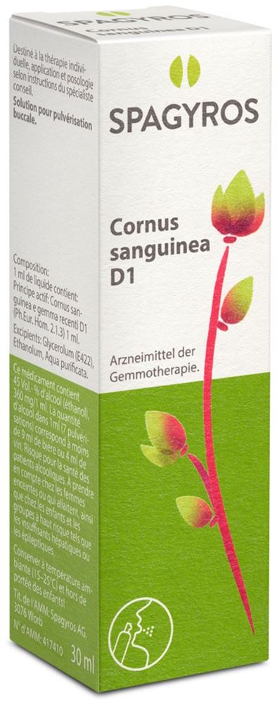Spagyros cornus sanguinea 1 D, image principale