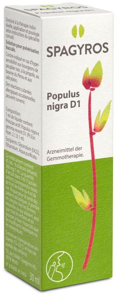 Spagyros Populus nigra 1 D
