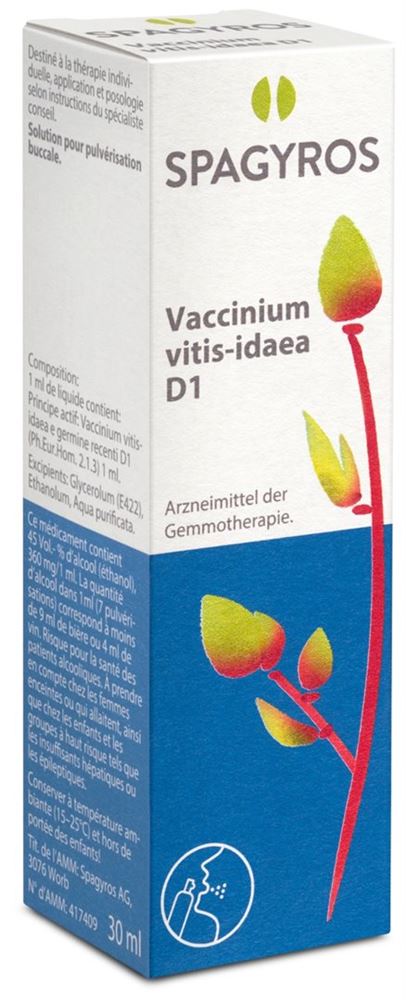 Spagyros vaccinium vitis-idaea 1 D, image principale