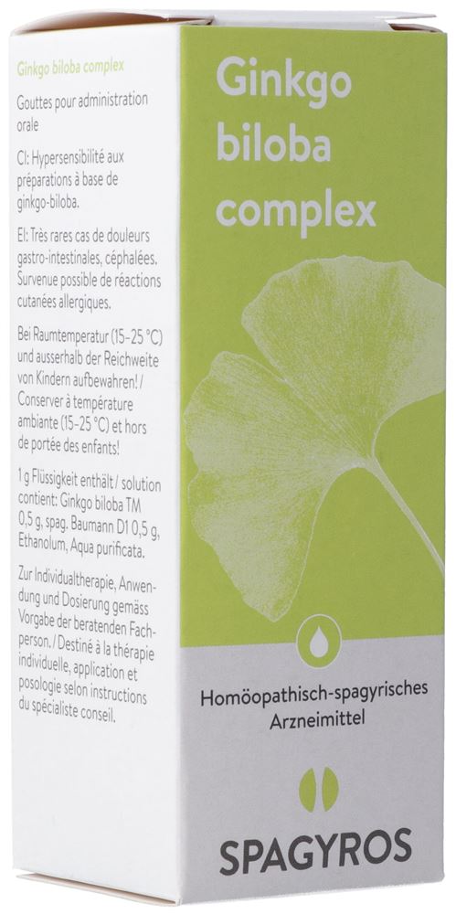 Spagyros Ginkgo biloba complex, Hauptbild