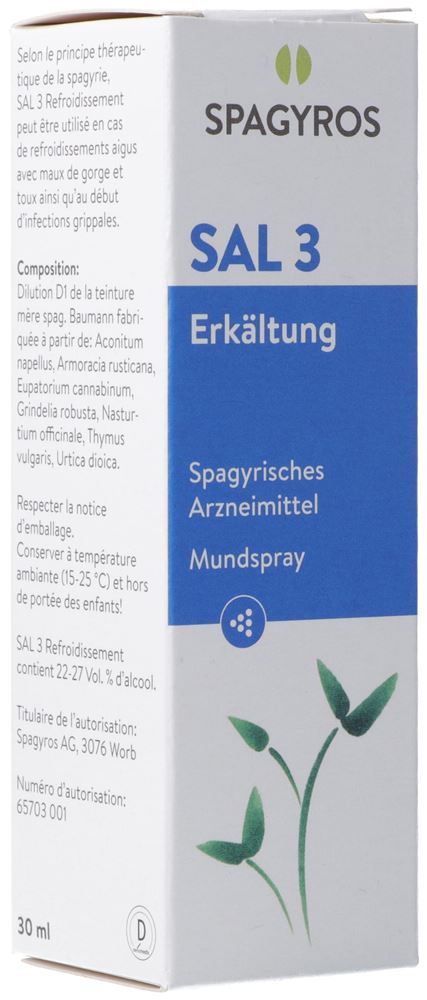 Spagyros SAL 3 Erkältung Mundspray