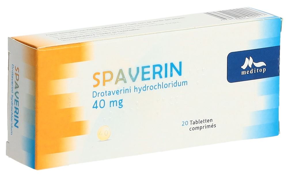 Spaverin cpr 40 mg blist 20 pce, image principale