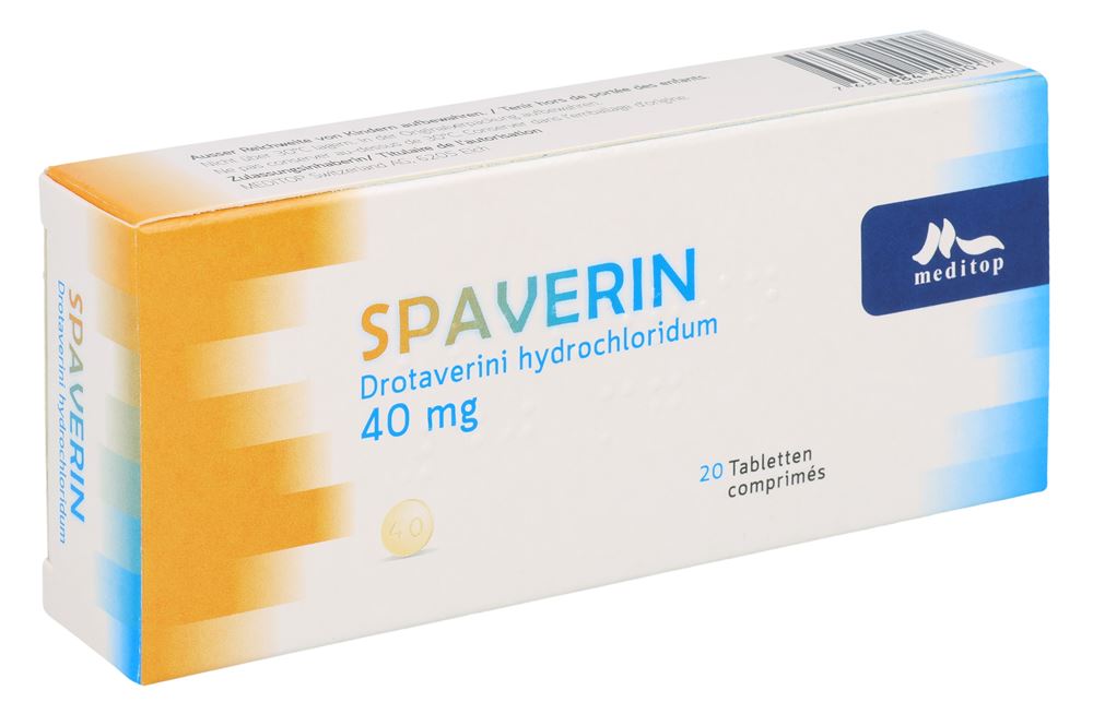 Spaverin cpr 40 mg blist 20 pce
