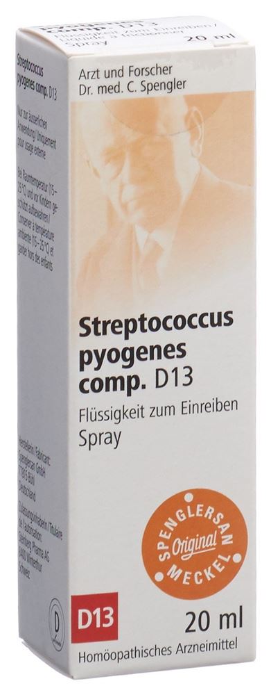 Spenglersan Streptococcus pyogenes comp. 13 D, image principale