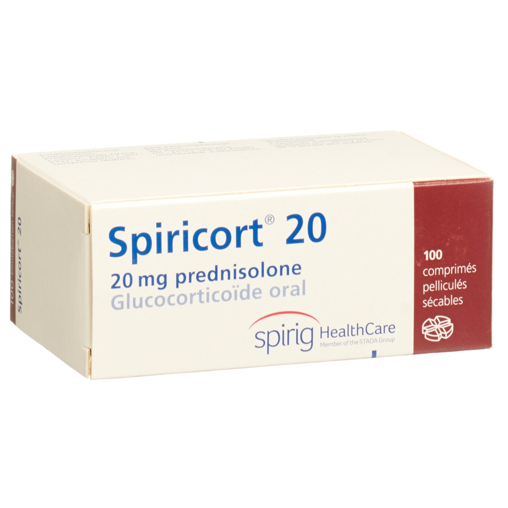 SPIRICORT cpr pell 20 mg blist 100 pce, image 2 sur 2