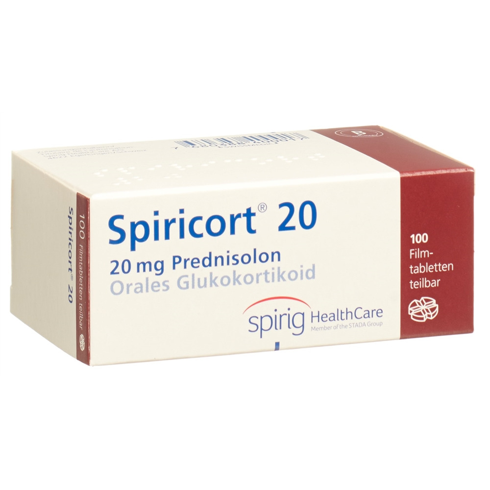 SPIRICORT cpr pell 20 mg blist 100 pce, image principale