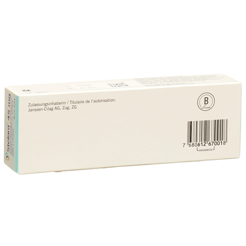 STELARA sol inj 45 mg/0.5ml seringue préremplie ser pré 0.5 ml, image 2 sur 2