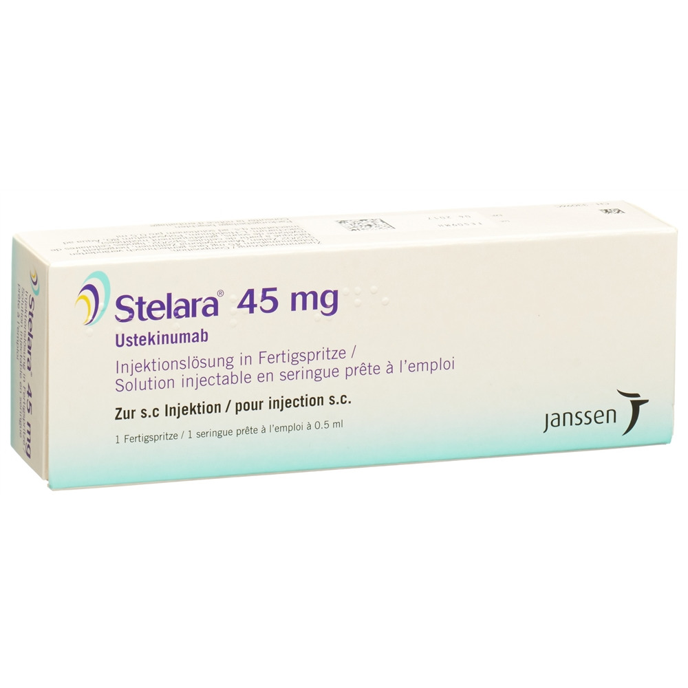 STELARA sol inj 45 mg/0.5ml seringue préremplie ser pré 0.5 ml, image principale