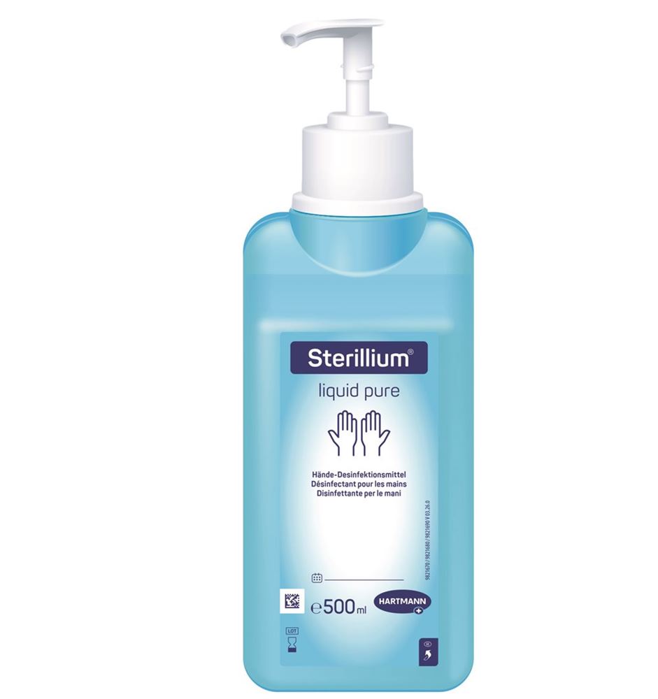 STERILLIUM liq pure avec pompe 500 ml