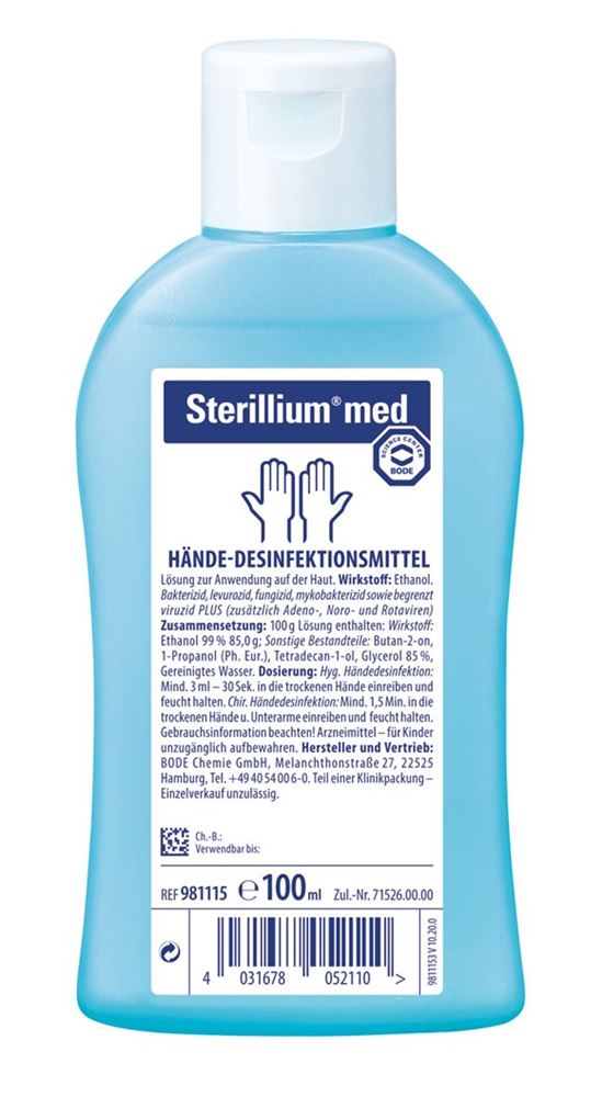 STERILLIUM med Händedesinfektion