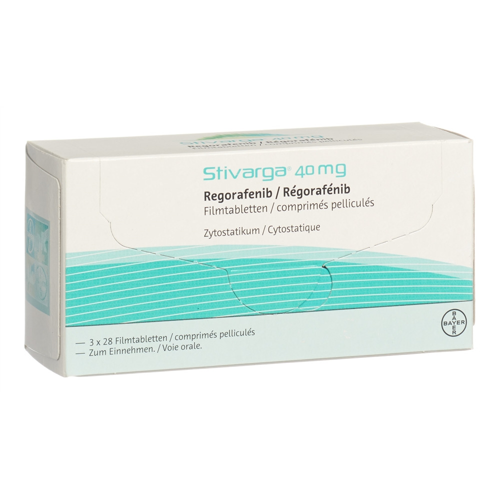 STIVARGA cpr pell 40 mg bte 28 pce, image principale