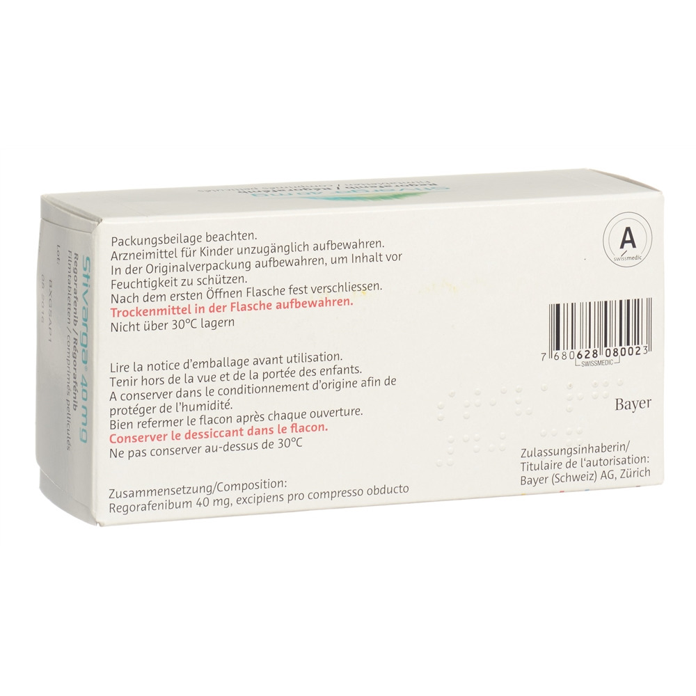 STIVARGA Filmtabl 40 mg Ds 28 Stk, Bild 2 von 2