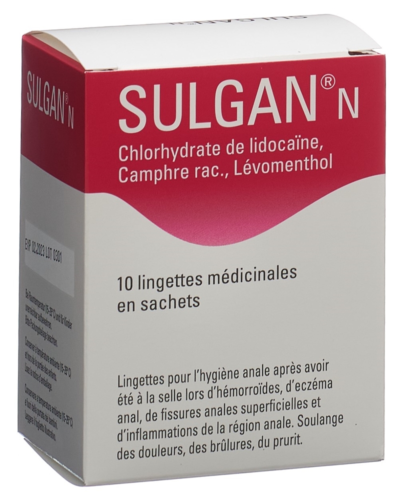 SULGAN lingettes médicinales, image 2 sur 2