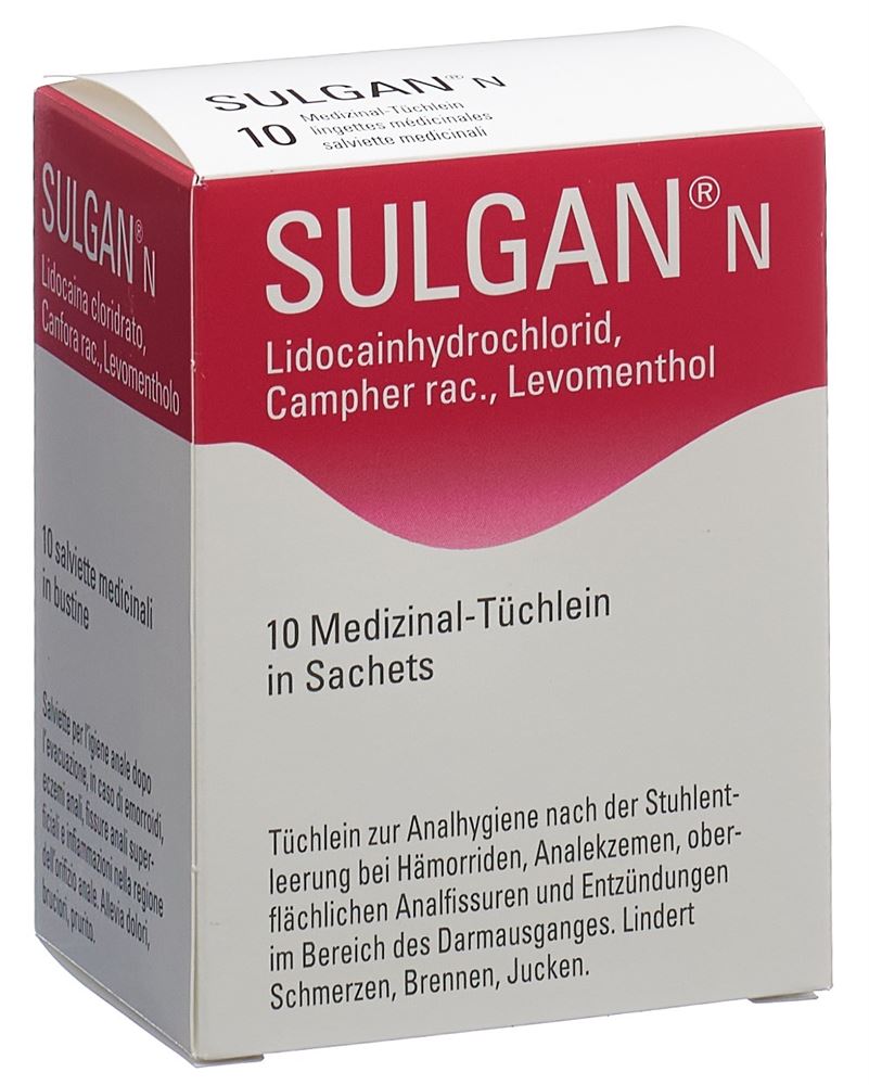 SULGAN lingettes médicinales, image principale