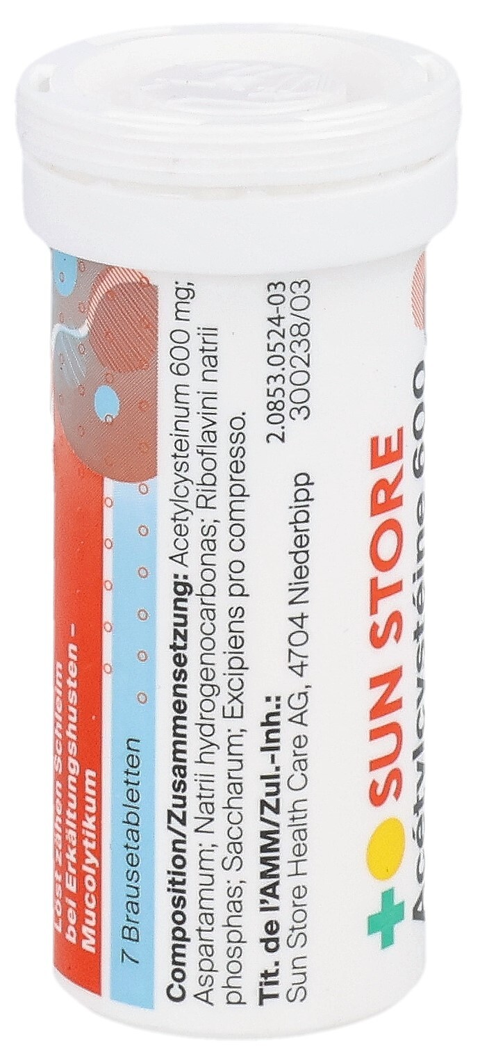 Sun Store Acétylcystéine 600 mg, image 3 sur 5