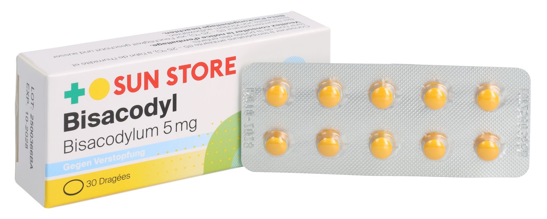 Sun Store Bisacodyl 5 mg, image 2 sur 4