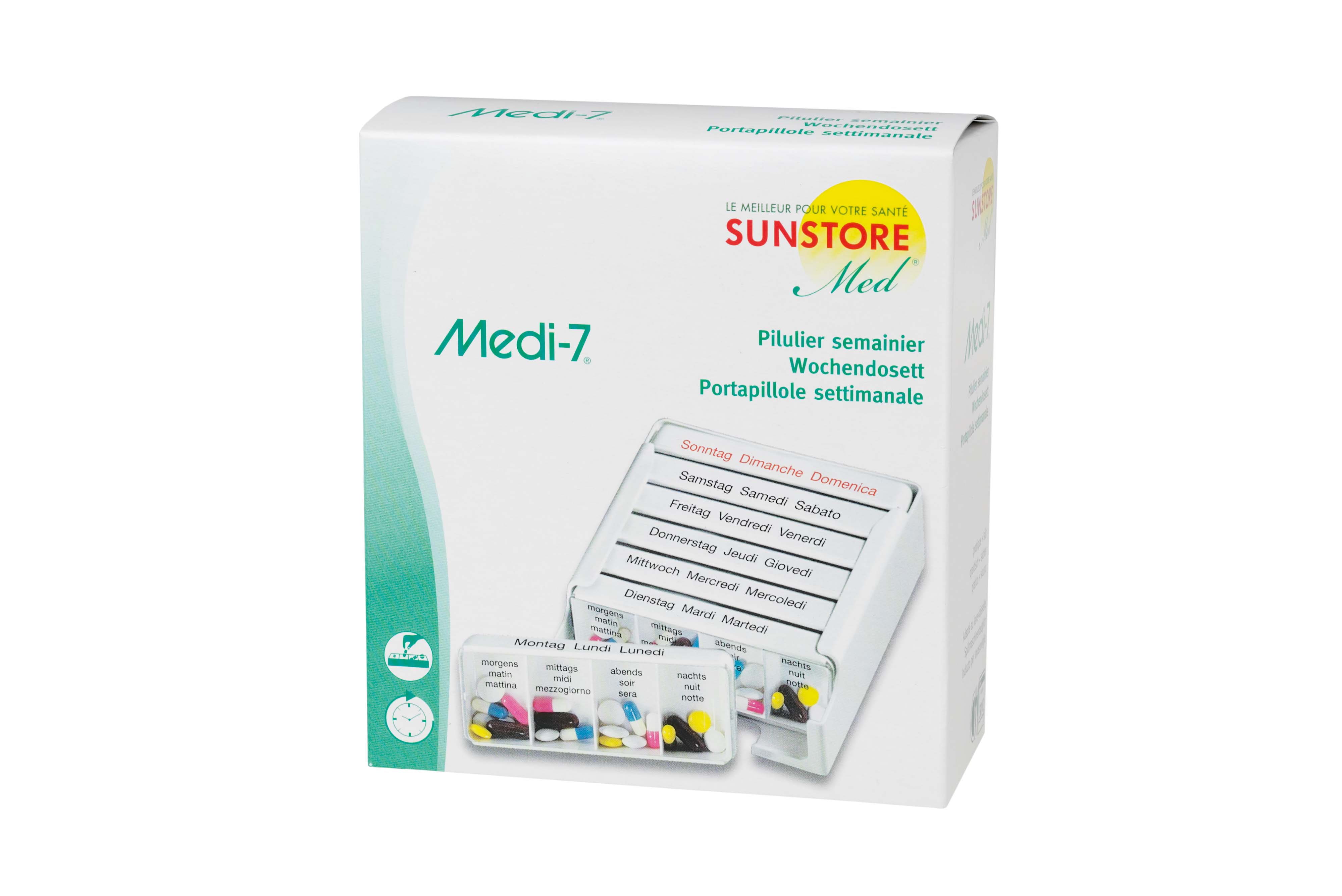 Sun Store Medi-7 Pilulier semainier, image principale