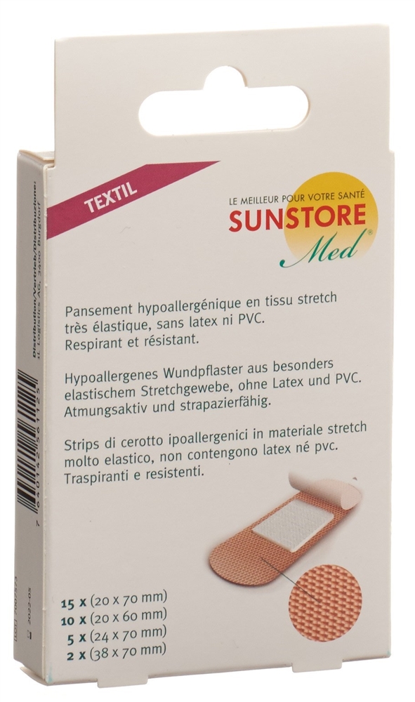 Sun Store pansements en tissu, image 2 sur 3