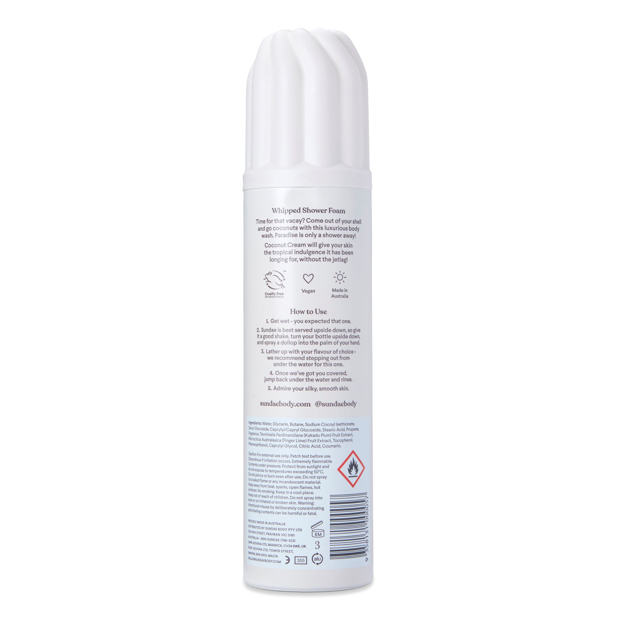 SUNDAE whipped body shower foam, image 2 sur 5